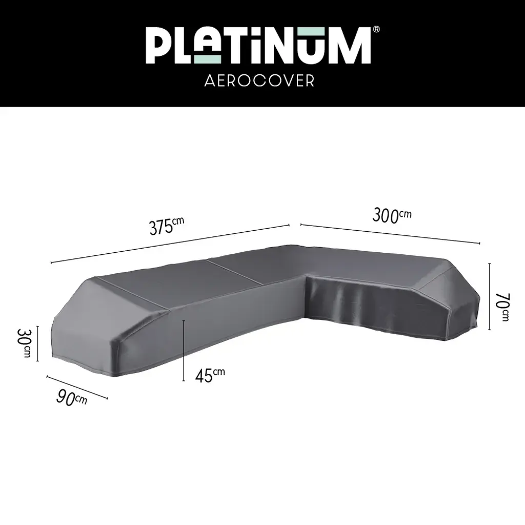 AeroCover Lounge set platform cover right 375x300x90xH30-45-70cm art. 7888