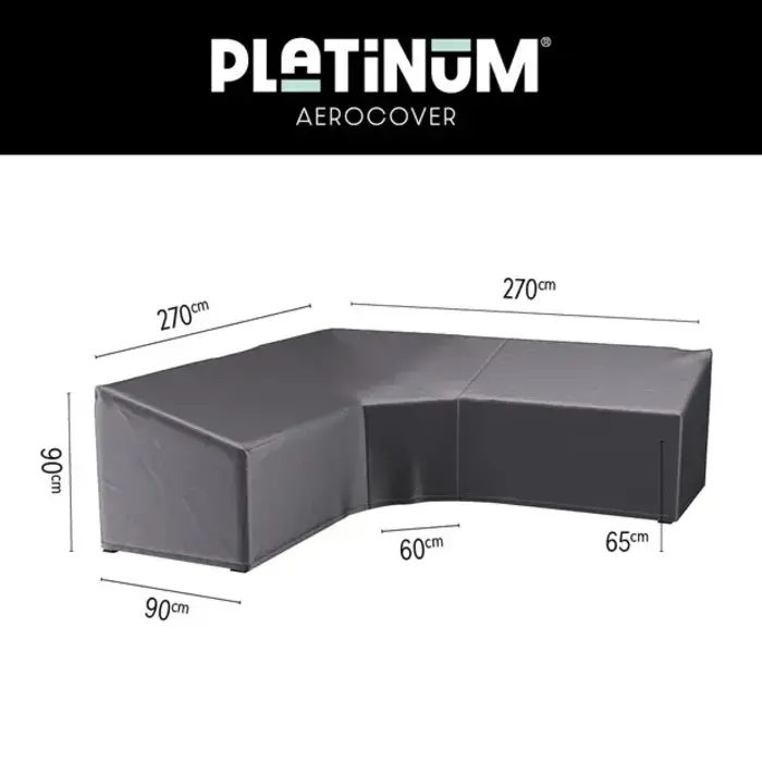 Platinum Aerocover Lounge cover L/Trapeze 270x270x90xH65/90 HB art.7956