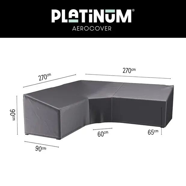 Platinum Aerocover Lounge cover L/Trapeze 270x270x90xH65/90 HB art.7956