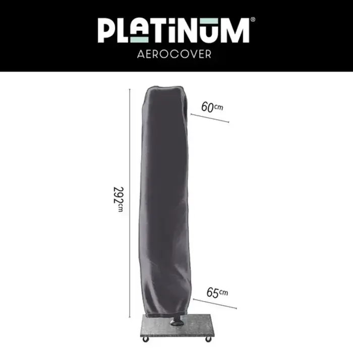Platinum Aerocover Free-arm parasol cover H292x60/65 art.7978