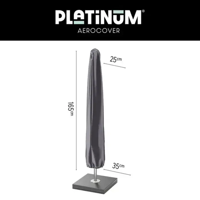 Platinum Aerocover Center pole parasol cover H165x25/35 art.7982
