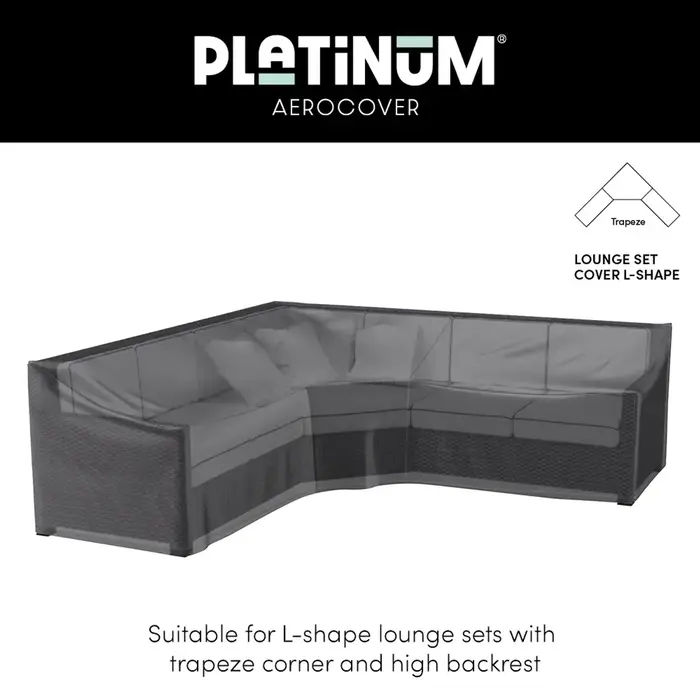 Aerocover Platinum  Aerocover Lounge cover L/Trapeze 255x255x90xH65/90 HB art.7955