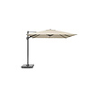 Platinum Challenger T2 PREMIUM free arm parasol -  3x3 - dark grey frame frame - Champagne fabric
