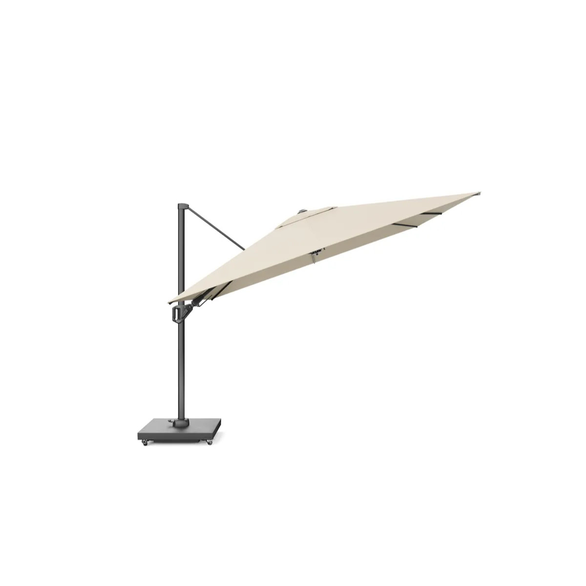 Platinum Platinum Challenger T2 PREMIUM zweefparasol - 3x3 - grijs frame - Champagne doek