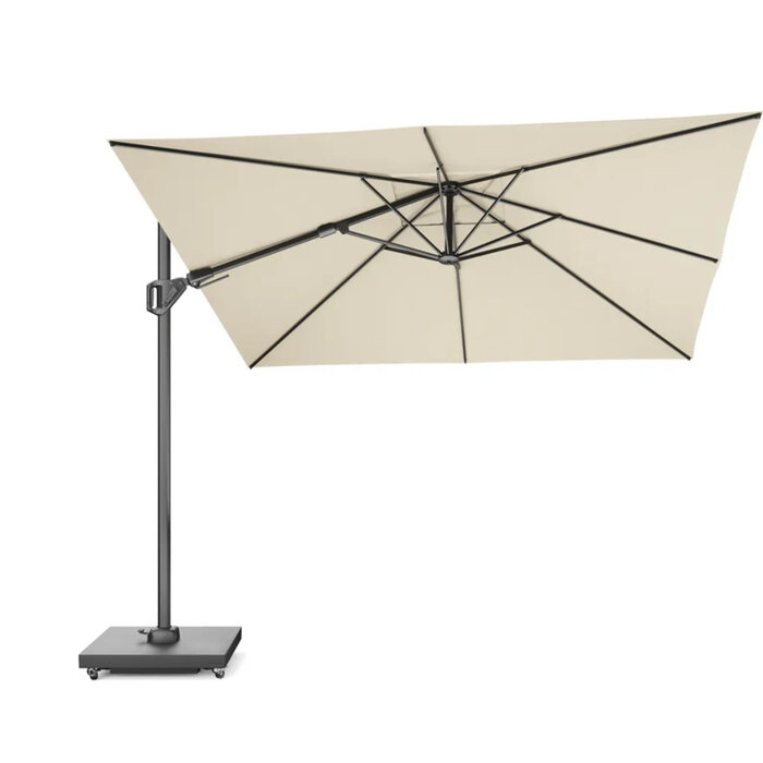 Platinum Platinum Challenger T2 PREMIUM zweefparasol - 3x3 - grijs frame - Champagne doek