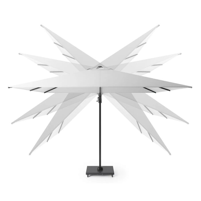 Platinum Platinum Challenger T2 PREMIUM zweefparasol - 3x3 - grijs frame - Champagne doek