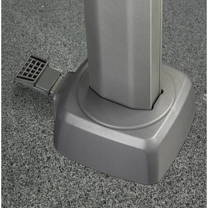 Platinum Platinum Zweefparasol Challenger T2 premium 3x3 grijs frame - Champagne doek