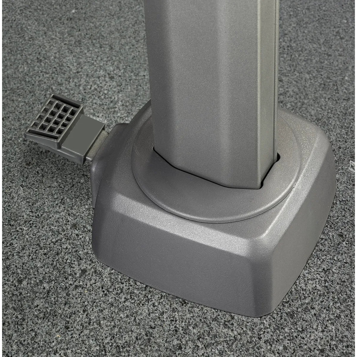 Platinum Platinum Challenger T2 PREMIUM free arm parasol -  3x3 - dark grey frame frame - Champagne fabric