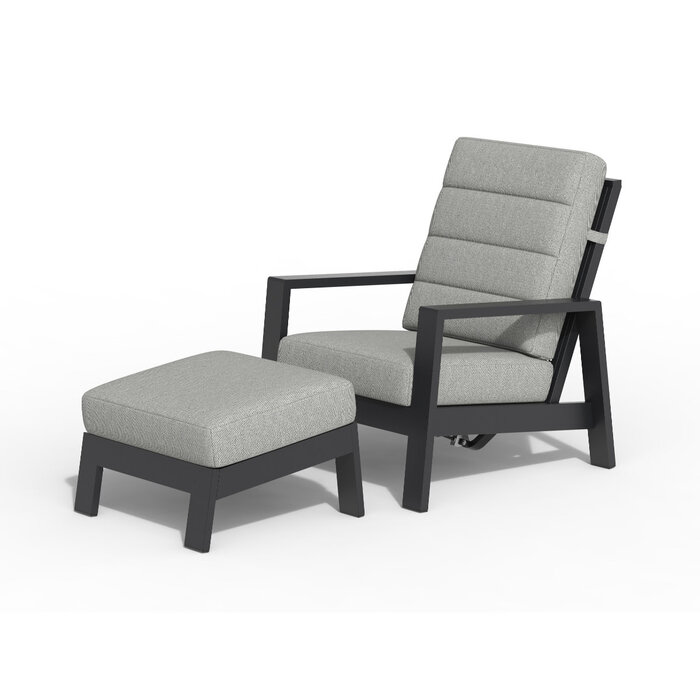 Tierra Outdoor Tierra Outdoor Queens Lounge Chair Grey -Charcoal Grey cushions - TO-6711
