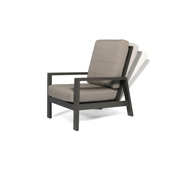 Tierra Outdoor Tierra Outdoor Queens Lounge Chair Grey -Charcoal Grey cushions - TO-6711