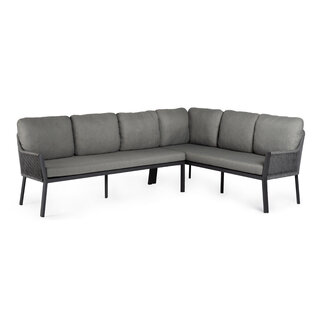 Tierra Outdoor Tierra Outdoor LIV LOUNGE DINING SET, RIGHT 2-delig CHARCOAL , zonder tafel TO-5012