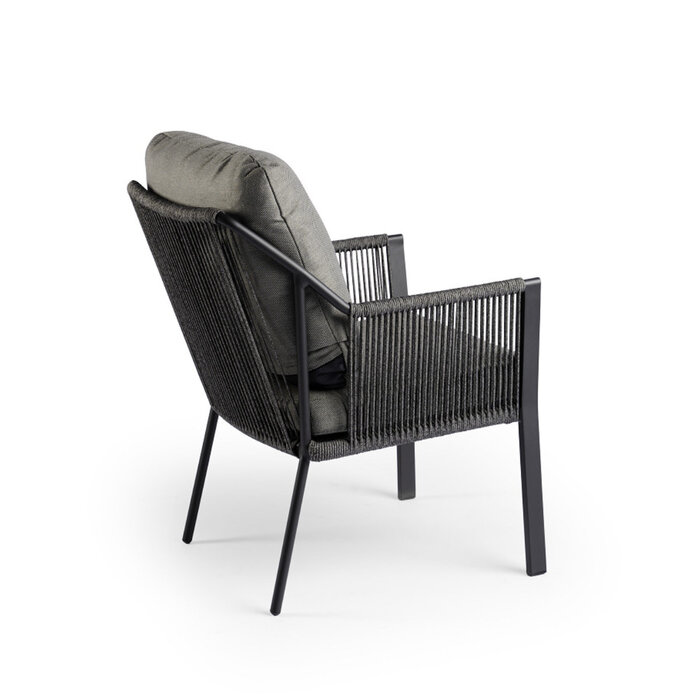 Tierra Outdoor Tierra Outdoor Liv Low Dining Chair Grey -Charcoal Grey cushions - TO-5599