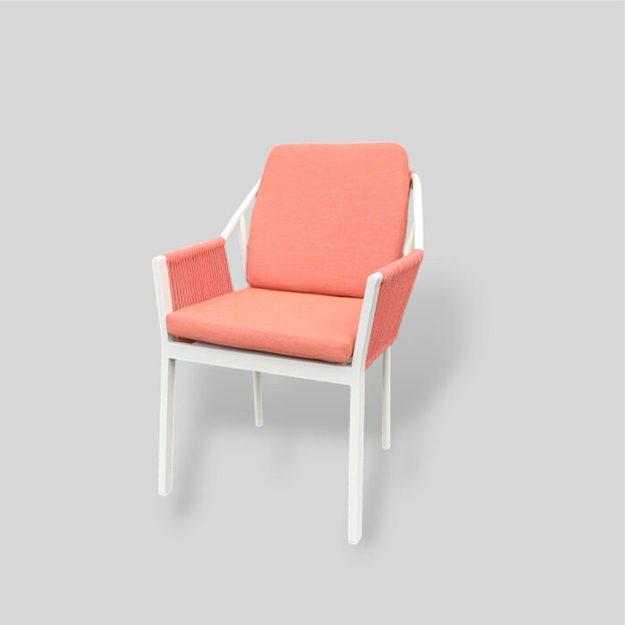 Tierra Outdoor Tierra Outdoor Liv Dining Chair met wit frame inclusief zitkussens - diverse kleuren - kleur