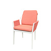 Tierra Outdoor Liv Dining Chair met wit frame inclusief zitkussens - diverse kleuren - kleur