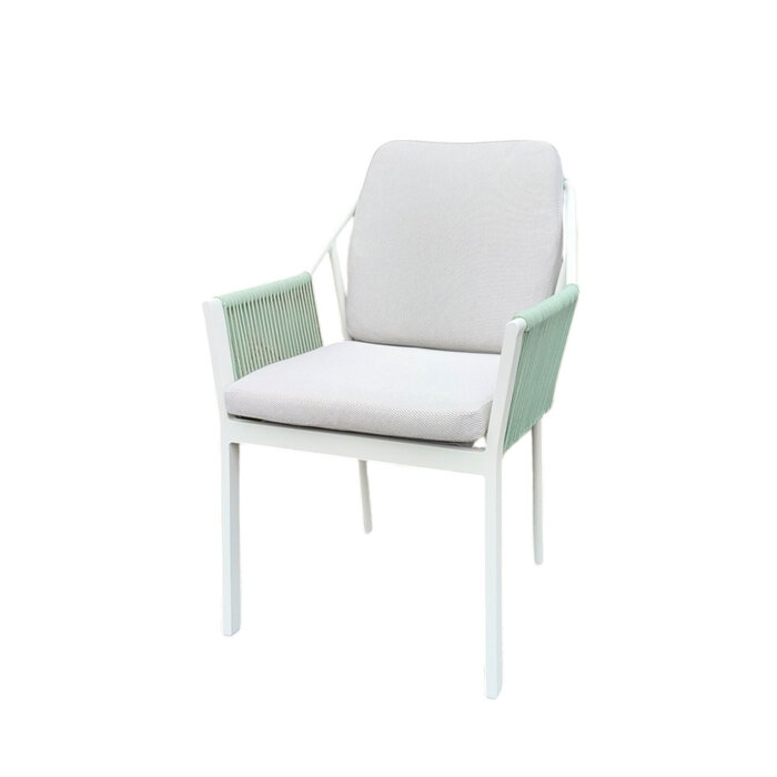Tierra Outdoor Tierra Outdoor Liv Dining Chair met wit frame inclusief zitkussens - diverse kleuren - kleur