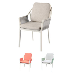 Tierra Outdoor Tierra Outdoor Liv Dining Chair inclusive cushions, white frame,