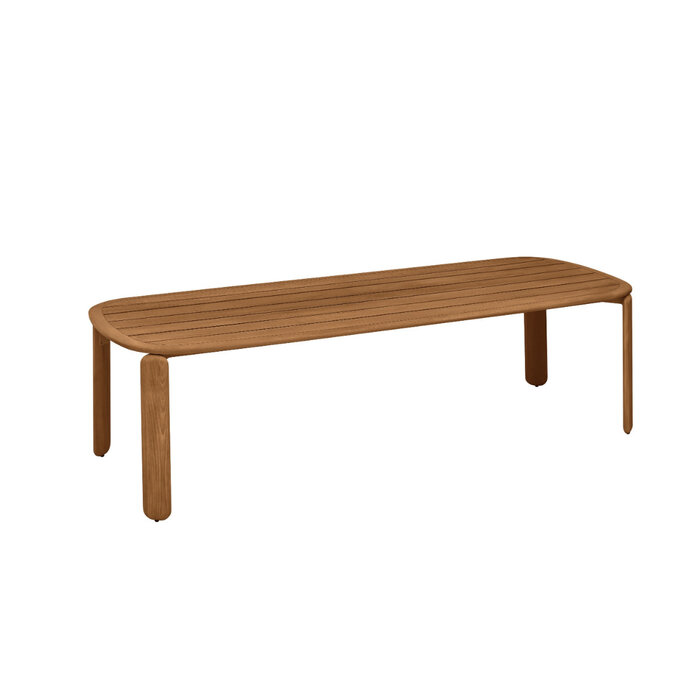 Higold Higold Pallisad 7dlg. dining set honey brown teak -charcoal gray fabric