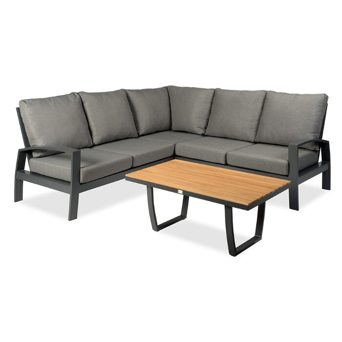 Tierra Outdoor Tierra Outdoor Valencia Lounge Table 105x60cm Grey - Teak - TO-6135