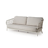 Tierra Outdoor Natal 3-Seater Outdoor Lounge Sofa Creme White with Dove Cushions – 208 cm