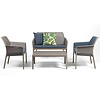 Nardi Net relax sofa set 4-delig Taupe w.o. cushions