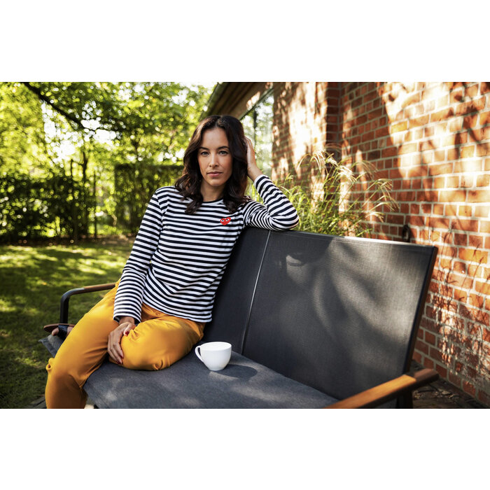 Kettler Kettler DIAMOND 2-seater bench grijs alu-textileen - teak