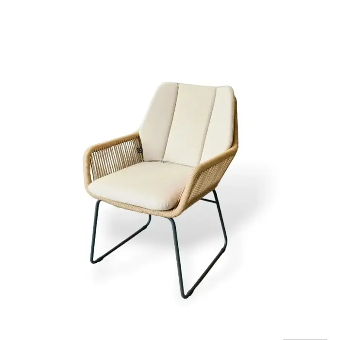 Hamilton Bay Outdoor Tierra-Hamilton Bay 5-delig tuinset Jazz armstoel en BRIGA tafel 160x90cm antraciet + HPL Bergamo