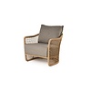 Tierra Outdoor Blend Lounge Chair Natural Latte -Stone Grey cushions - TO-7424