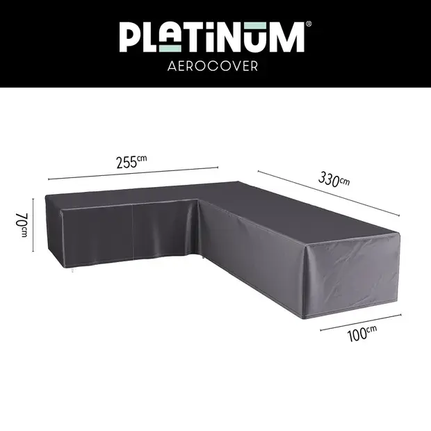 Platinum Aerocover Lounge cover L330x255x100xH70 Left art.7946
