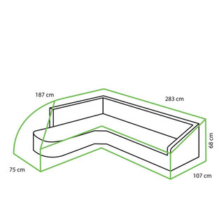 Tierra Outdoor Tierra Outdoor Cover For Fresca Lounge Set Right TO-8424