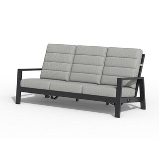 Tierra Outdoor Tierra Outdoor Queens Lounge Bench 3-Seater Grey -Charcoal Grey cushions - TO-6712