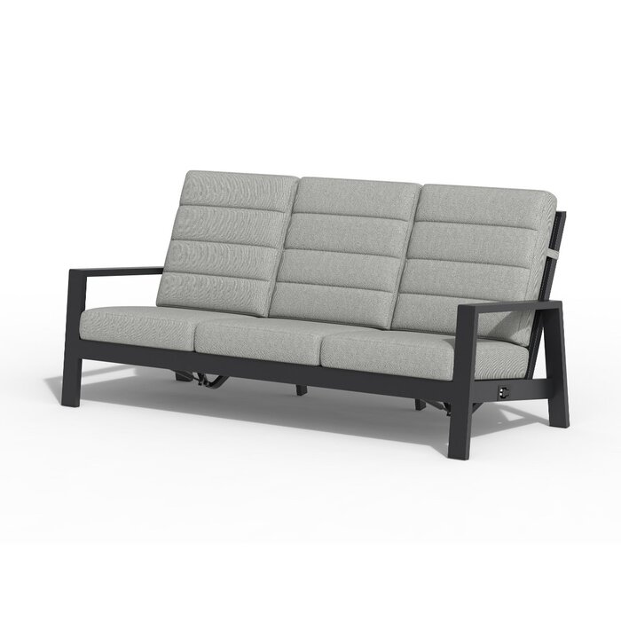 Tierra Outdoor Tierra Outdoor Queens Lounge Bench 3-Seater Grey -Charcoal Grey cushions - TO-6712