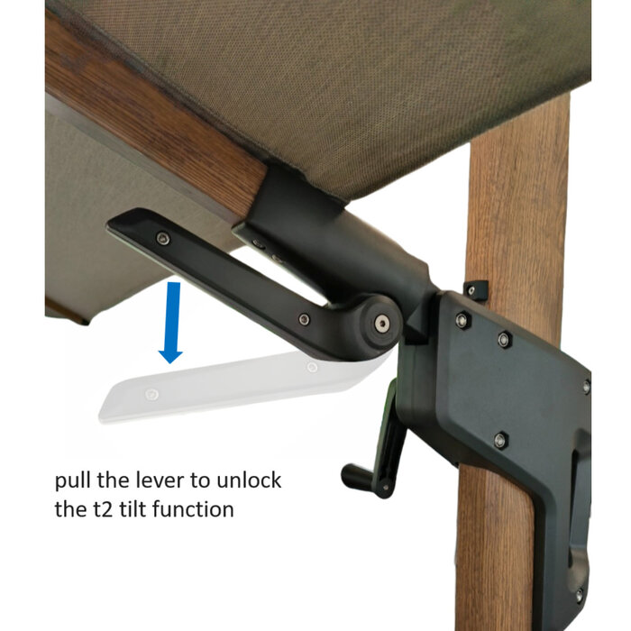 Hamilton Bay Outdoor Hamilton Bay - zweefparasol set - LEVANTO PREMIUM T2 CHAMPAGNE - 300x300cm + fillable base on wheels + cover