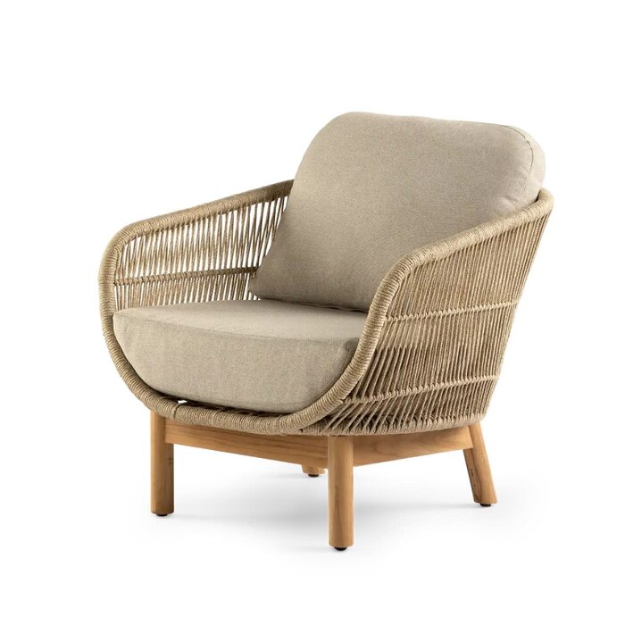 Callisto Callisto 5-delige Preston lounge 2-SEATER sofa set Natural - met Girona salontafel set