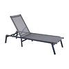 Oceo Eden foldable lounger antraciet - aluminium - graphite grijs textileen