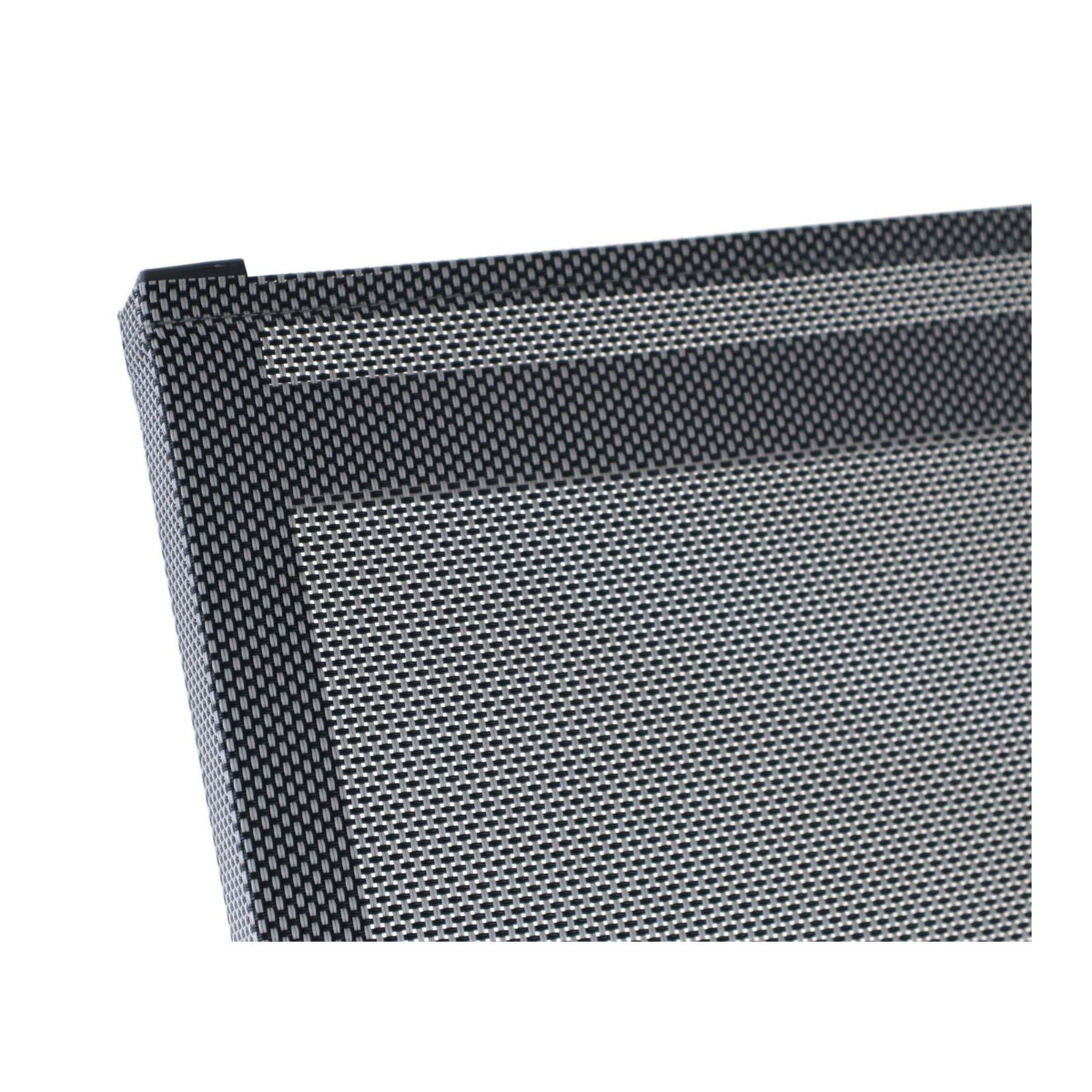 Oceo Eden foldable lounger dark grey - aluminum - graphite grey sling