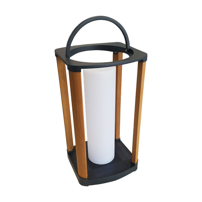 Higold Higold Aurora 2piece outdoor led light set, STAND AND LANTARN LARGE charcoal frame