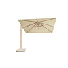 Platinum Challenger T2 PREMIUM zweefparasol - 300x300cm - Teaklook-Champagne - art.7132O
