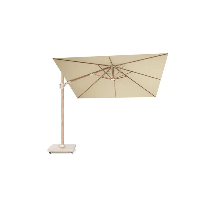 Platinum Platinum Sun & Shade zweefparasol Challenger T2 premium - 300x300cm - Teaklook-Champagne - art.7132O