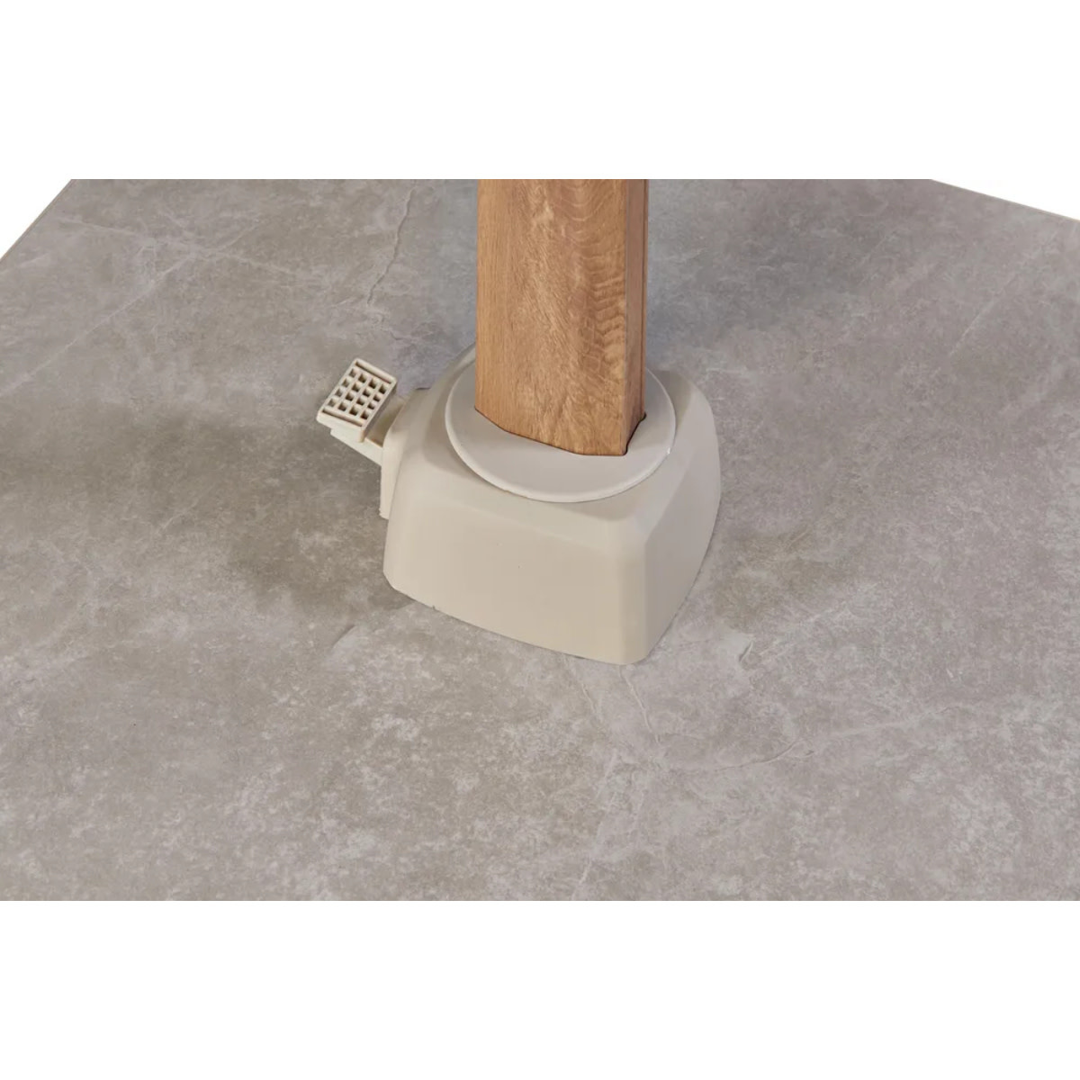 Platinum Platinum Challenger T2 PREMIUM zweefparasol - 300x300cm - Teaklook-Champagne - art.7132O