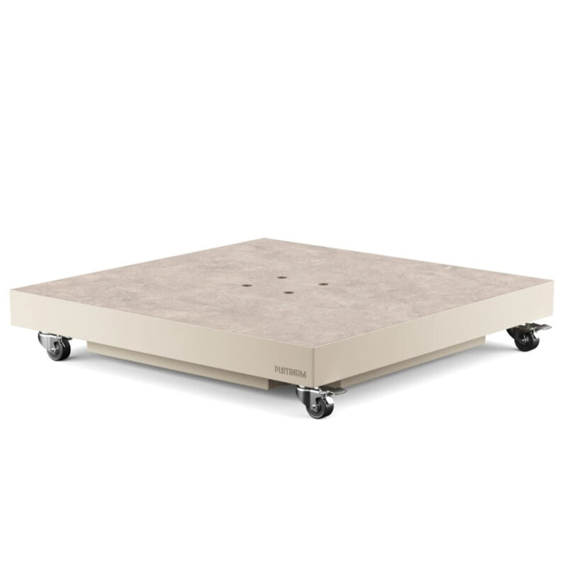 Platinum Parasolvoet Ceramica voor zweefparasol - vulbaar tot 90kg - kleur SANDSTONE art.6105