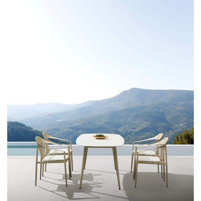 Higold Higold Rio 7pc dining set charcoal aluminum and table with ceramic top