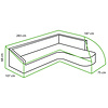 Tierra Outdoor Cover For Fresca Lounge Set Left TO-8423