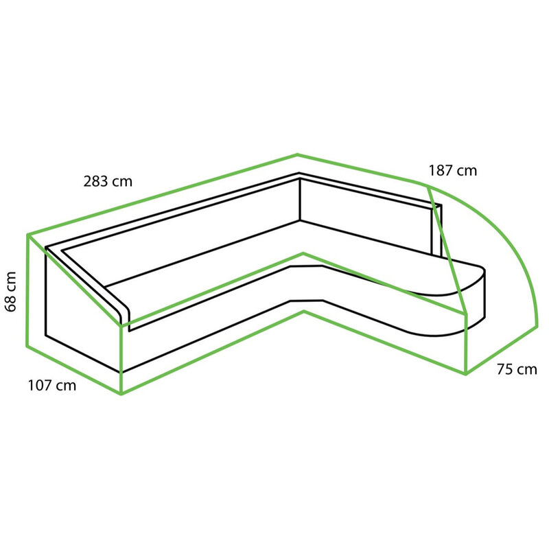 Tierra Outdoor Tierra Outdoor Cover For Fresca Lounge Set Left TO-8423