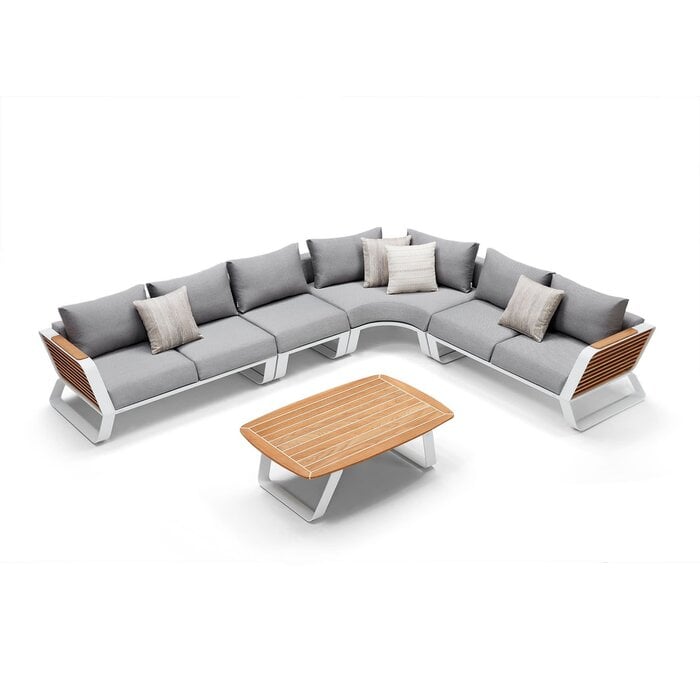Higold Higold Wing 5-piece XL Corner Lounge Yacht Glue Set White/Grey