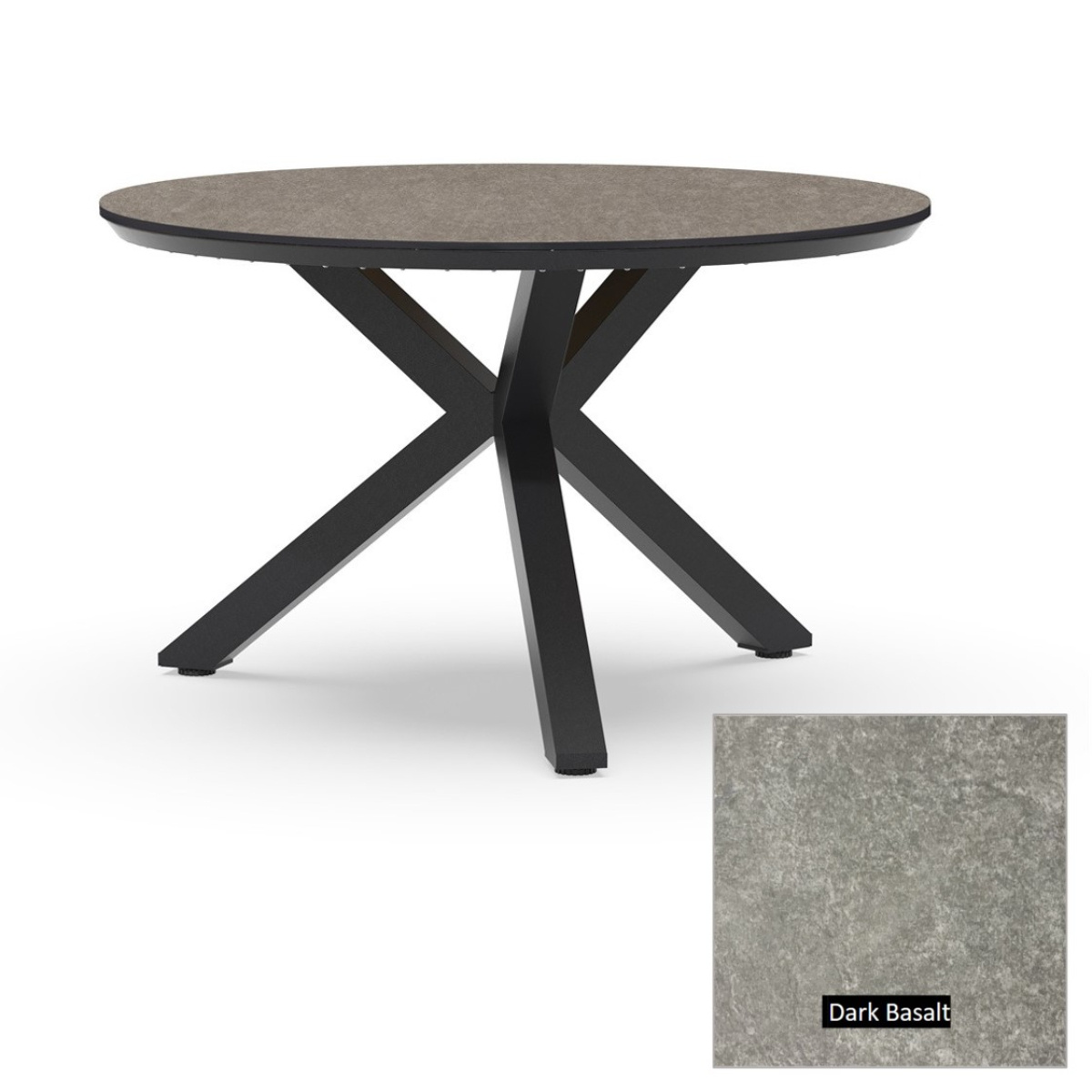 Tierra Outdoor Tierra Outdoor Orbital Dining Table 120cm round Grey - Trespa HPL top -