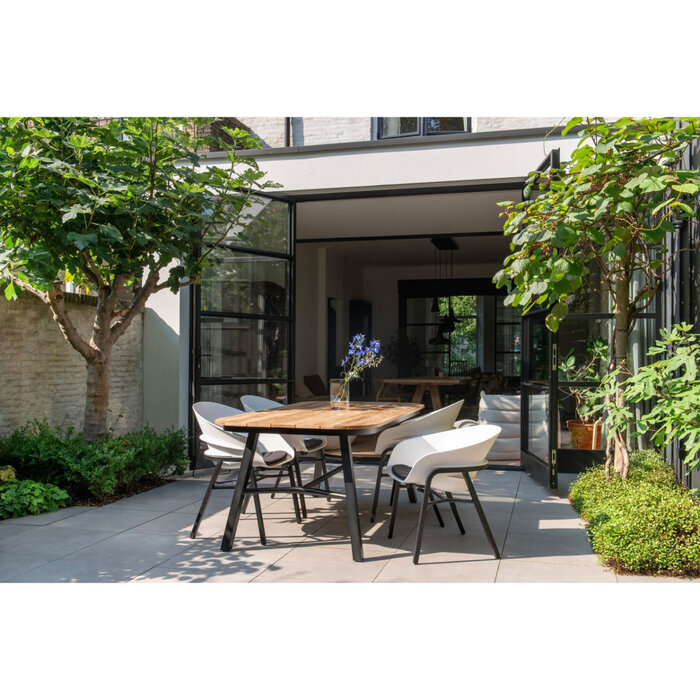 Hartman Hartman 5-delig tuinset Tubb dining tuintafel 185x100cm - teak top -