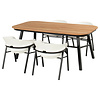 Hartman 5-piece garden set Tubb dining tablel 185x100cm - teak top -