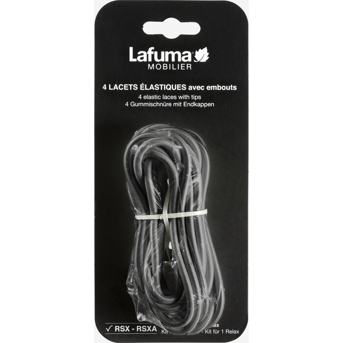 Lafuma Lafuma Lacet Elastic Set for Relax Chairs - LFM5065 - Grey