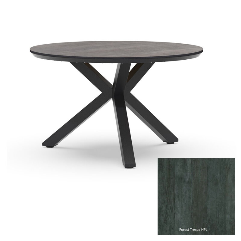 Tierra Outdoor Tierra Outdoor Orbital Dining Table 120cm round Grey - Trespa HPL top -