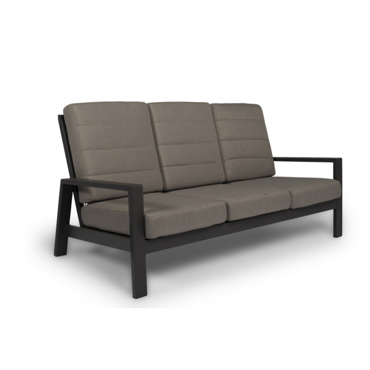 Tierra Outdoor Tierra Outdoor Queens SOFA set 4-priece w. large coffee table grey - Charcoal grey cushions